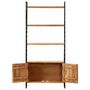 Voir la diapositive 3 : VIDAXL Bibliotheque a 4 niveaux 80x30x180 cm Bois d'acacia massif