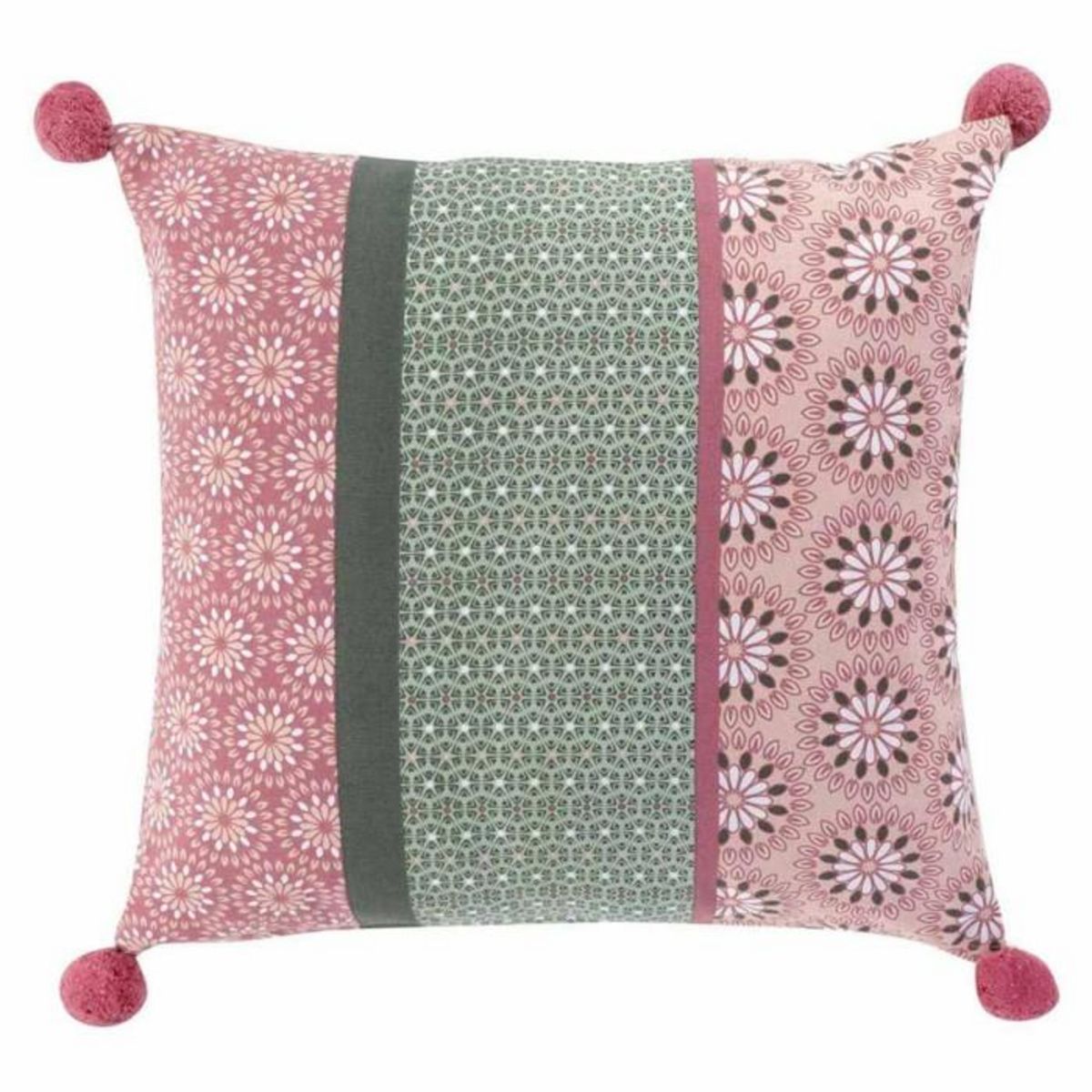 Paris Prix Housse de Coussin Déco  Catalaya  40x40cm Rose