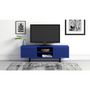 Voir la diapositive 2 : Paris Prix Meuble TV 2 Portes 2 Niches Diamant  Camden  150cm Bleu