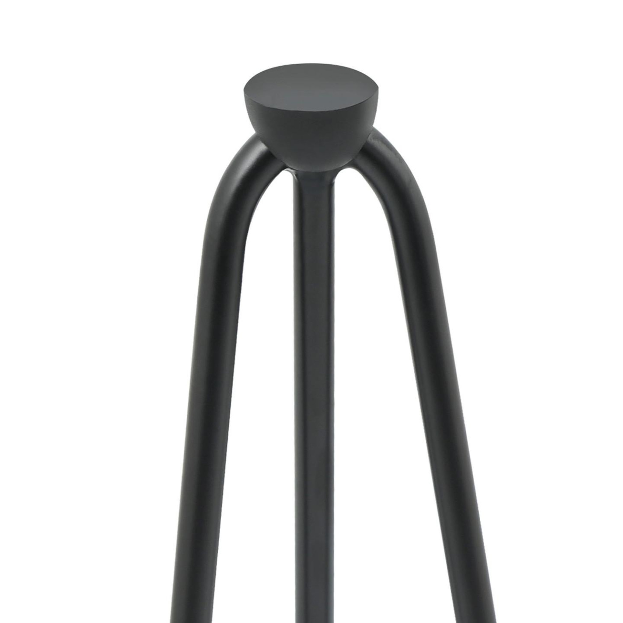 Voir la diapositive 4 : ID MARKET Lot de 4 pieds épingle 40,5 cm pour table noir design industriel