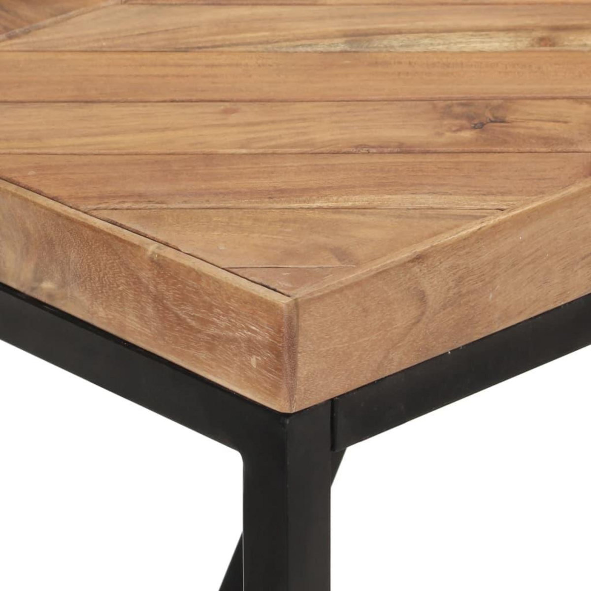 VIDAXL Table a dîner 160x70x76 cm Bois massif d'acacia et de manguier