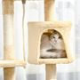Voir la diapositive 5 : PAWHUT Arbre à chats multi-équipements griffoirs grattoirs plateformes niche corde jouets 40L x 40l x 114H cm beige