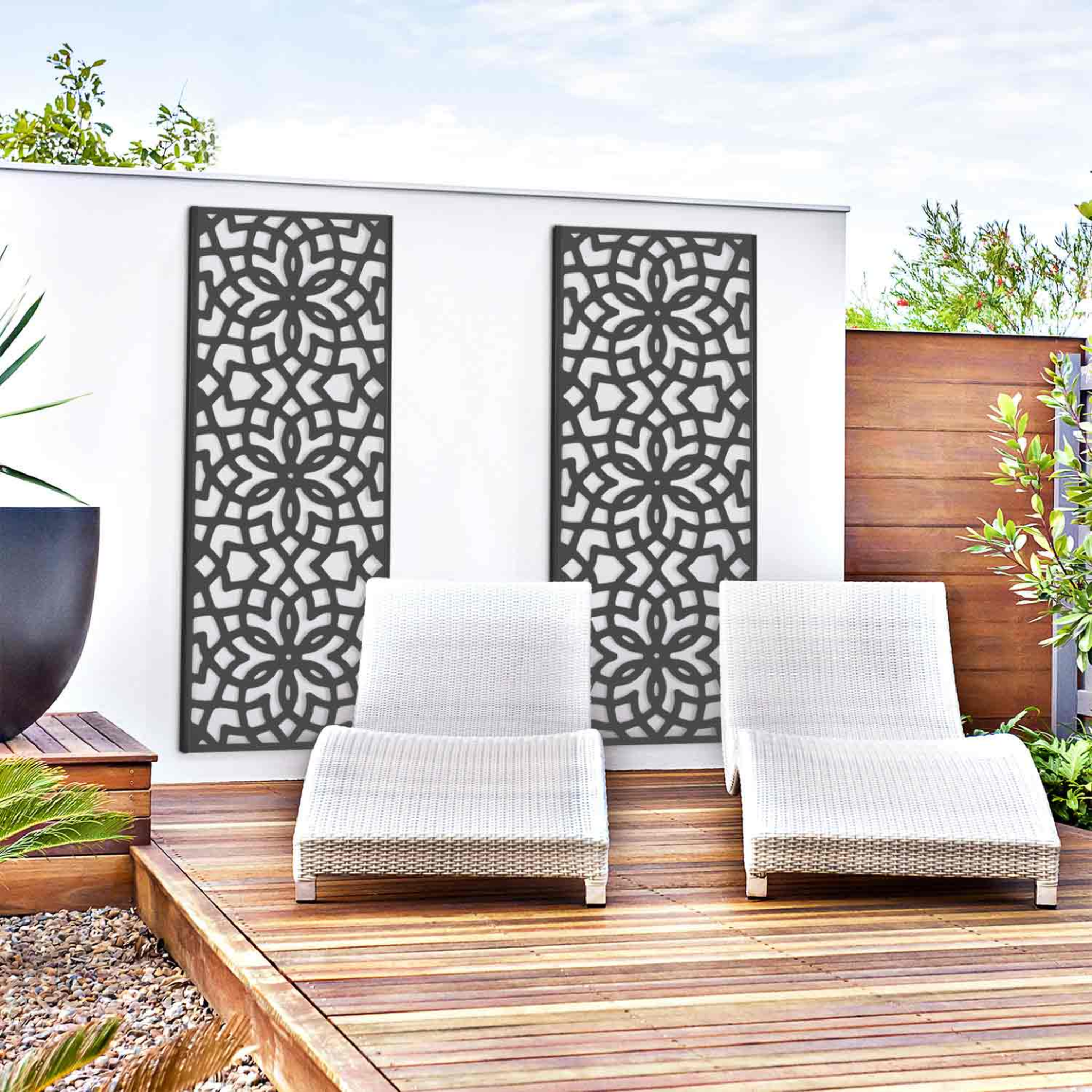 Voir la diapositive 6 : ID MARKET Panneau décoratif universel 150 x 50 cm granada gris