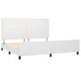 Voir la diapositive 4 : VIDAXL Cadre de lit sans matelas blanc 200x200 cm similicuir
