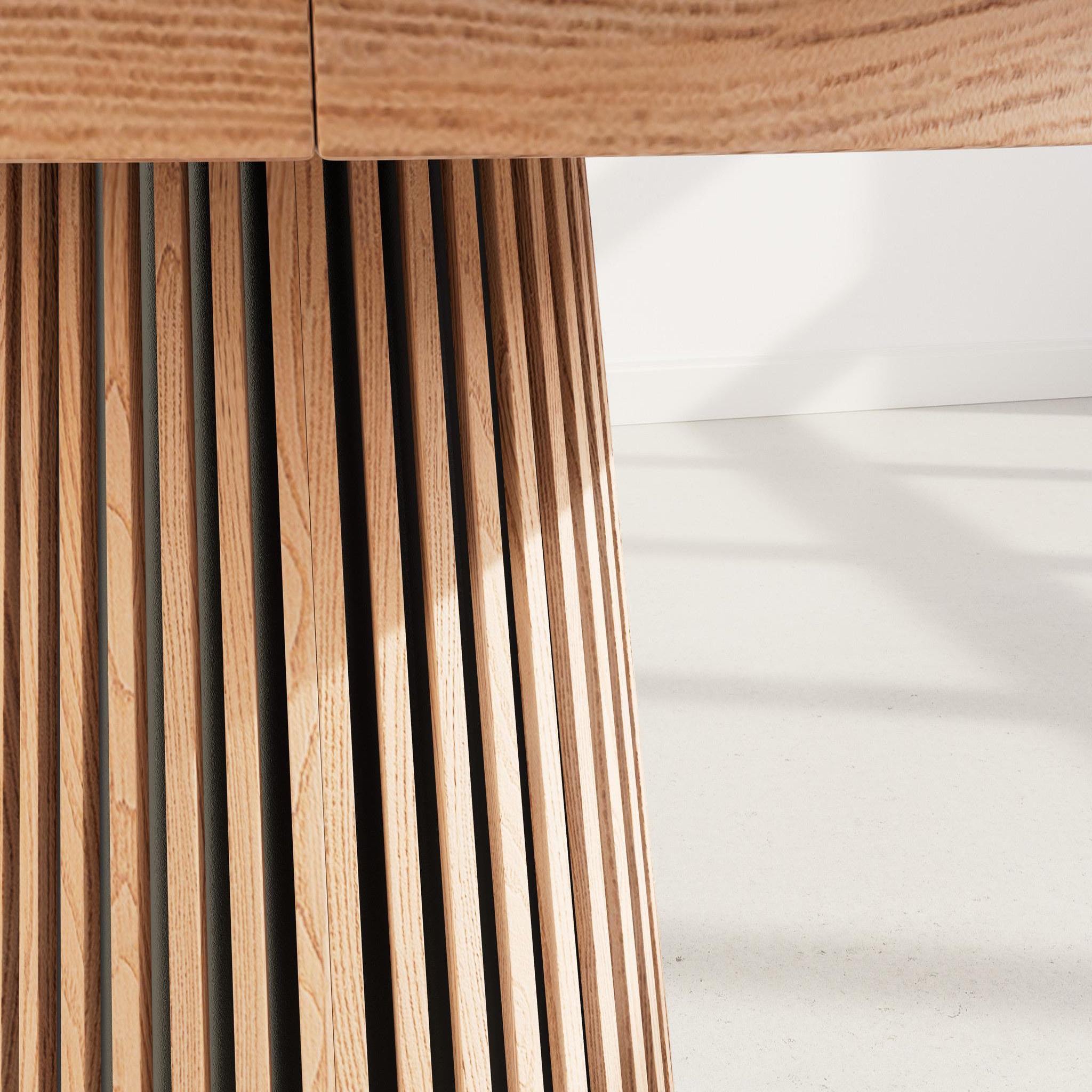 Voir la diapositive 4 : BEST MOBILIER Freya - table à manger ronde extensible - 6 à 10 personnes
