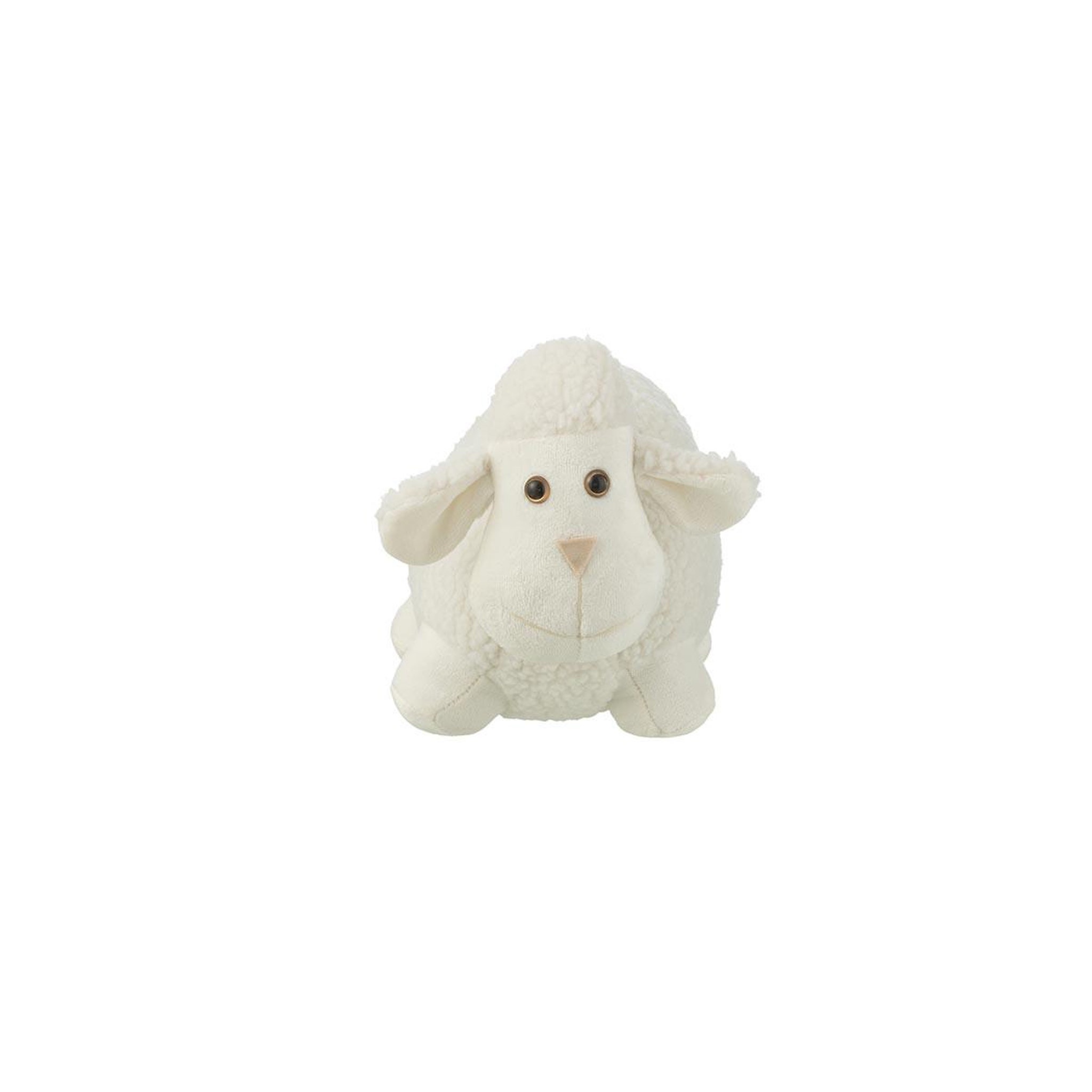 Voir la diapositive 2 : J-LINE Cale-porte déco  mouton  30cm blanc