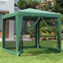 Voir la diapositive 1 : VIDAXL Tente de fete avec 4 parois laterales en maille Vert 2.5x2.5 m