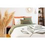 Voir la diapositive 3 : Home collection Parure de couette tufte 3pcs coton lave bci herbier