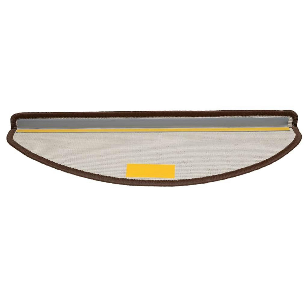 VIDAXL Tapis d'escalier 30 pcs marron 65x21x4 cm