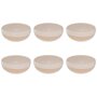Voir la diapositive 1 : SECRET DE GOURMET Lot de 6 Bols Design  Asma  55cl Beige