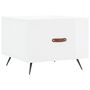 Voir la diapositive 2 : VIDAXL Table basse blanc brillant 50x50x40 cm bois d'ingenierie