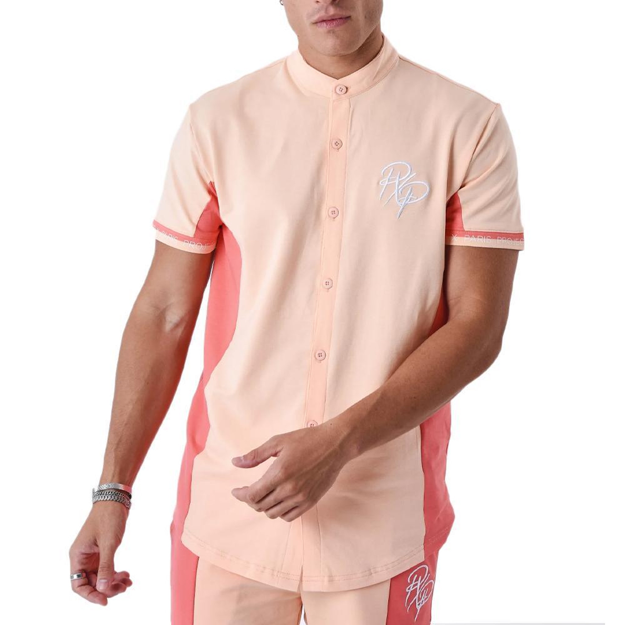Project X Chemise  Homme Project X Paris 2310053. Coloris disponibles : Orange