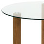 Voir la diapositive 2 : Paris Prix Table Basse Ronde en Verre  Clara  75cm Transparent