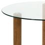 Voir la diapositive 2 : Paris Prix Table Basse Ronde en Verre  Clara  75cm Transparent