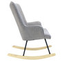 Voir la diapositive 4 : The Home Deco Factory Fauteuil à bascule scandinave Helsinki - Gris