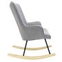 Voir la diapositive 4 : The Home Deco Factory Fauteuil à bascule scandinave Helsinki - Gris
