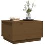Voir la diapositive 4 : VIDAXL Table basse Marron miel 60x50x35 cm Bois massif de pin