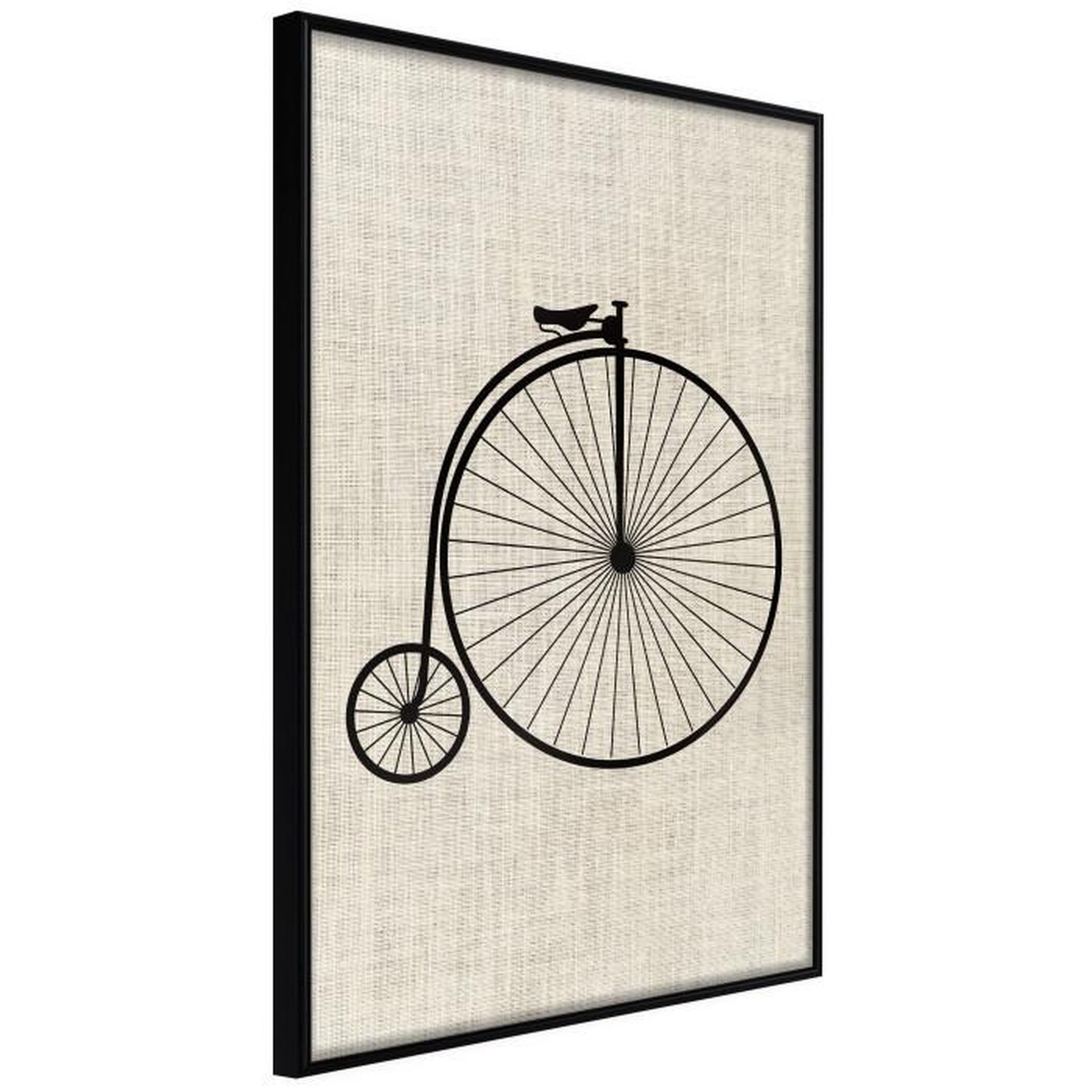 Paris Prix Affiche Murale Encadrée  Penny-Farthing. Coloris disponibles : Jaune, Noir