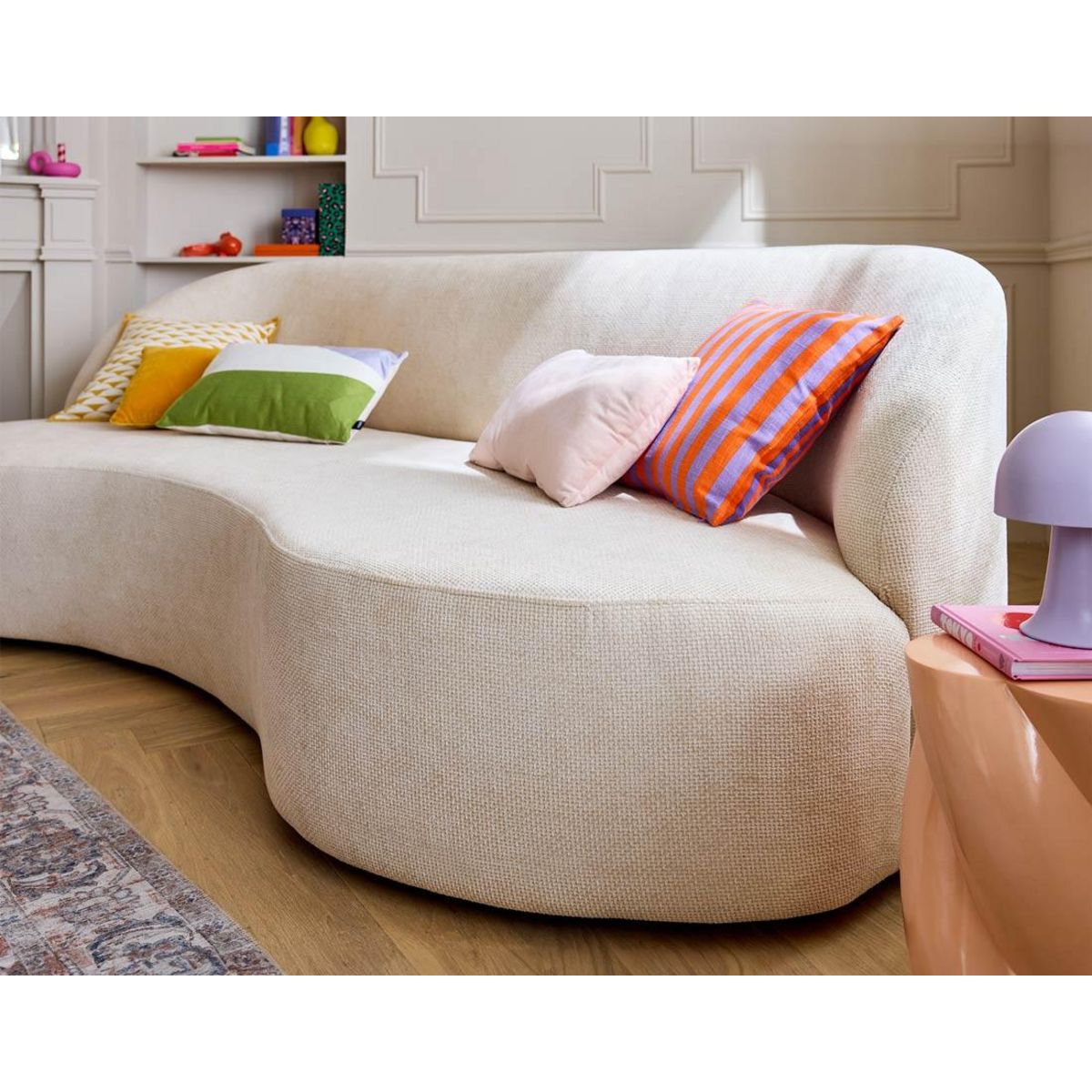 LISA DESIGN Polaris - canapé 3 places - en velours texturé