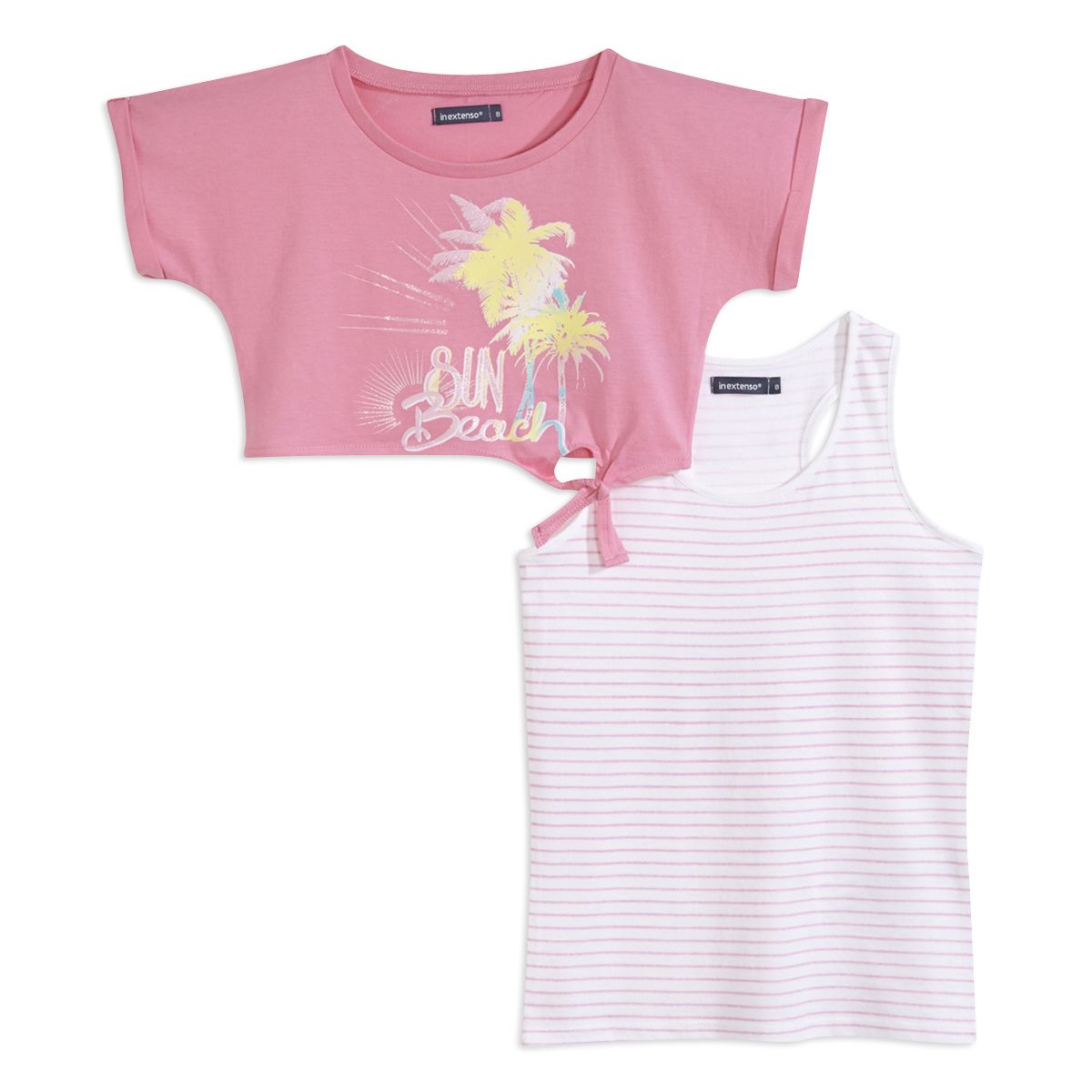 IN EXTENSO Ensemble débardeur + tee-shirt fille