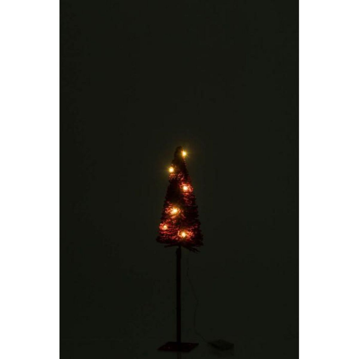 Paris Prix Statuette Déco à LED   Sapin  58cm Rouge