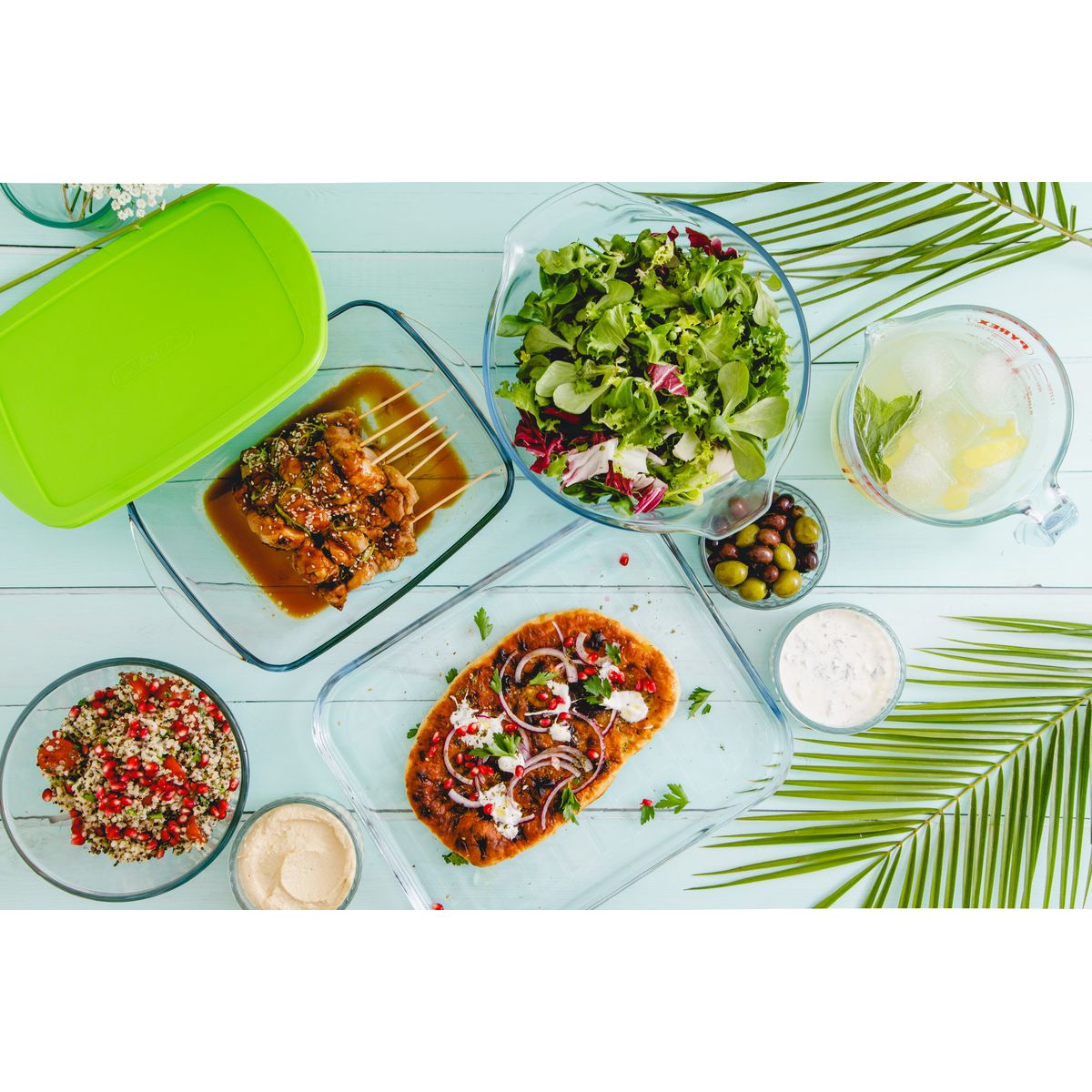 PYREX Plat rectangulaire + couvercle 28 x 20 cm COOK & STORE