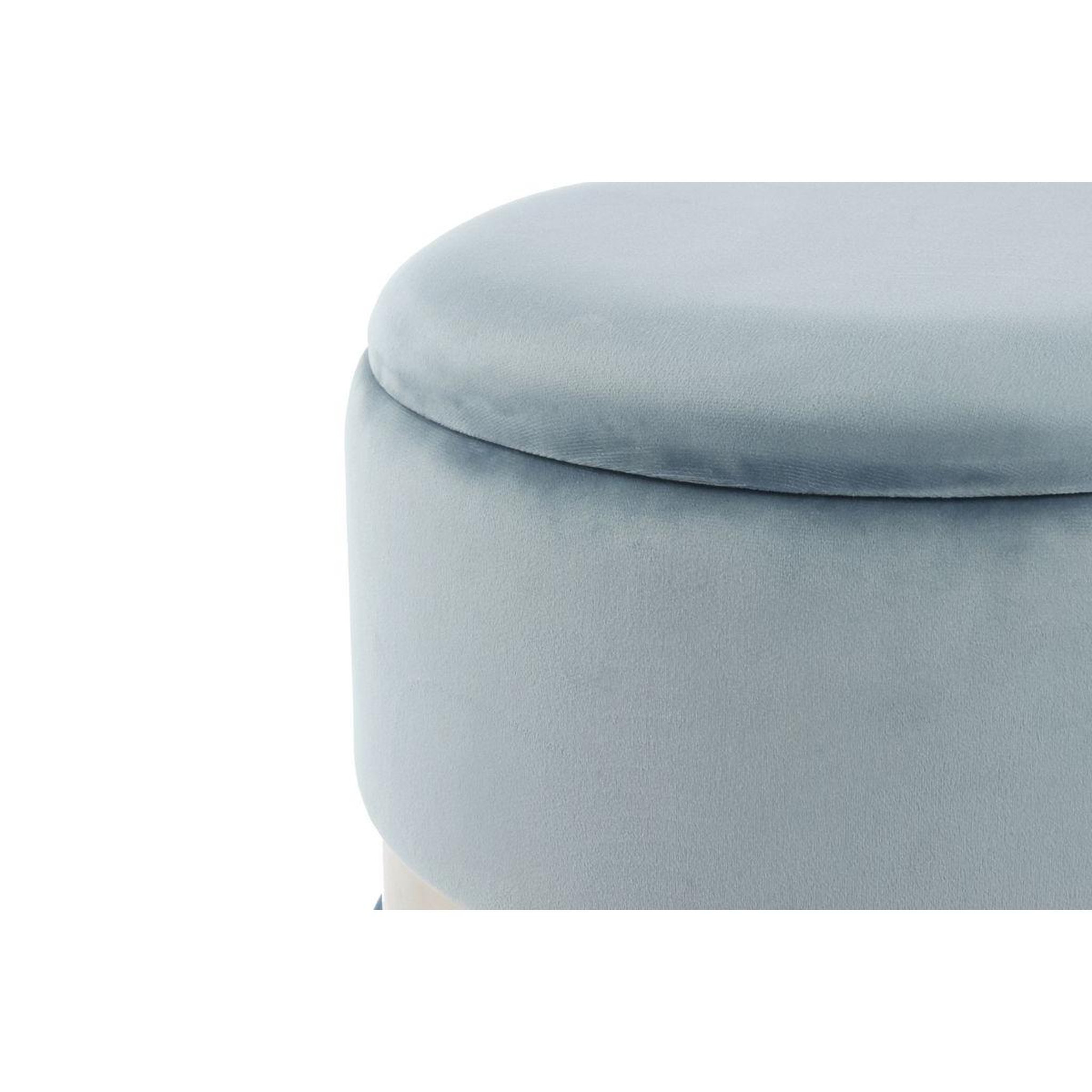 Voir la diapositive 2 : Paris Prix Lot de 2 poufs & coffres de rangement  zora  44cm bleu