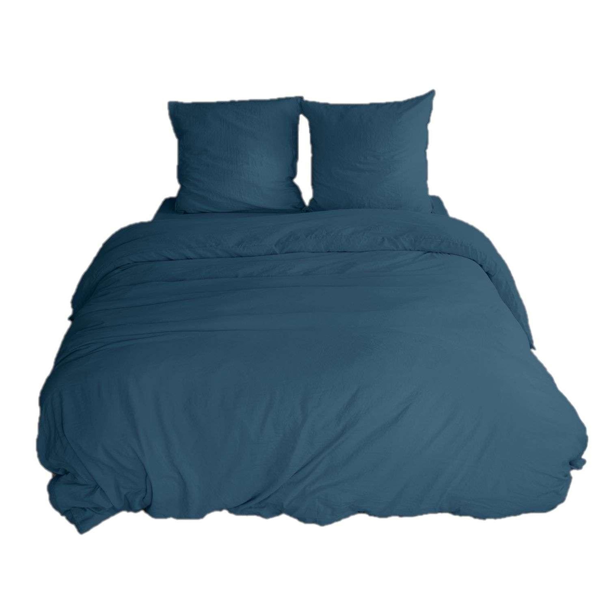 Voir la diapositive 1 : COTE DECO Parure de lit - 100% microfibre lavée