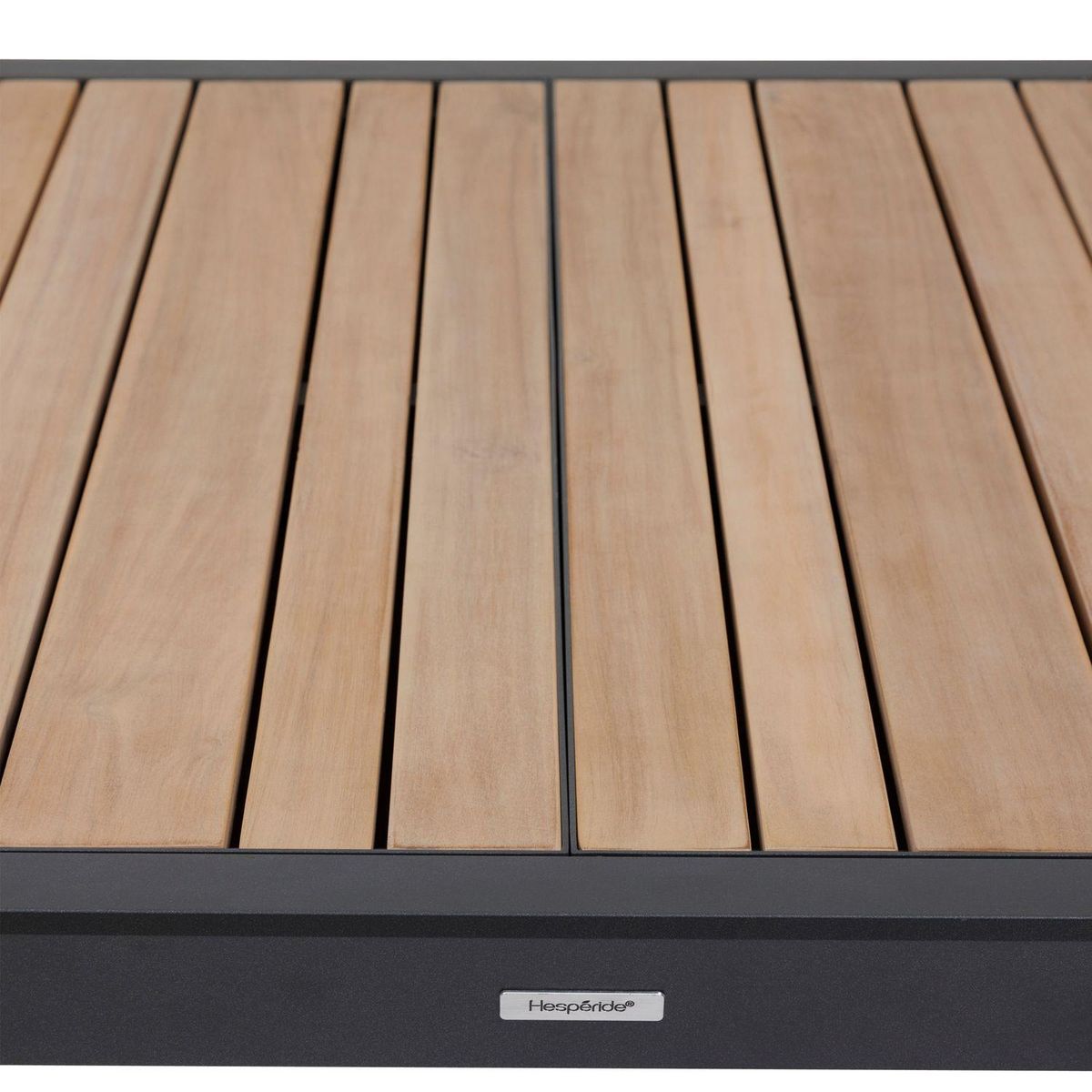 HESPERIDE Table de jardin extensible Corvo acacia et aluminium - 12 Places