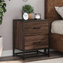 Voir la diapositive 1 : VIDAXL Table de chevet chene marron 40x31x50 cm bois d'ingenierie