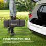 Voir la diapositive 6 : OUTSUNNY Tente camping 6 places - tente tunnel familiale - imperméabilité 5000mm - dim. 4,6 x 3,2 x 1,9 m - sac inclus - gris