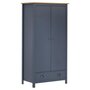 Voir la diapositive 1 : VIDAXL Garde-robe a 2 portes Hill Gris 89x50x170cm Bois de pin solide