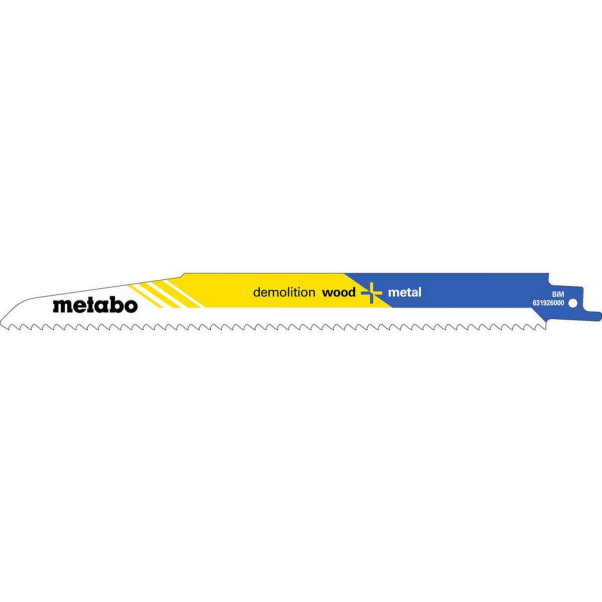 METABO SAS 5 lames de scie sabre « demolition wood + metal » BiM - 225 x 1,6 mm