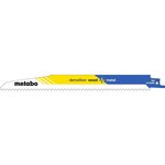 METABO SAS 5 lames de scie sabre « demolition wood + metal » BiM - 225 x 1,6 mm