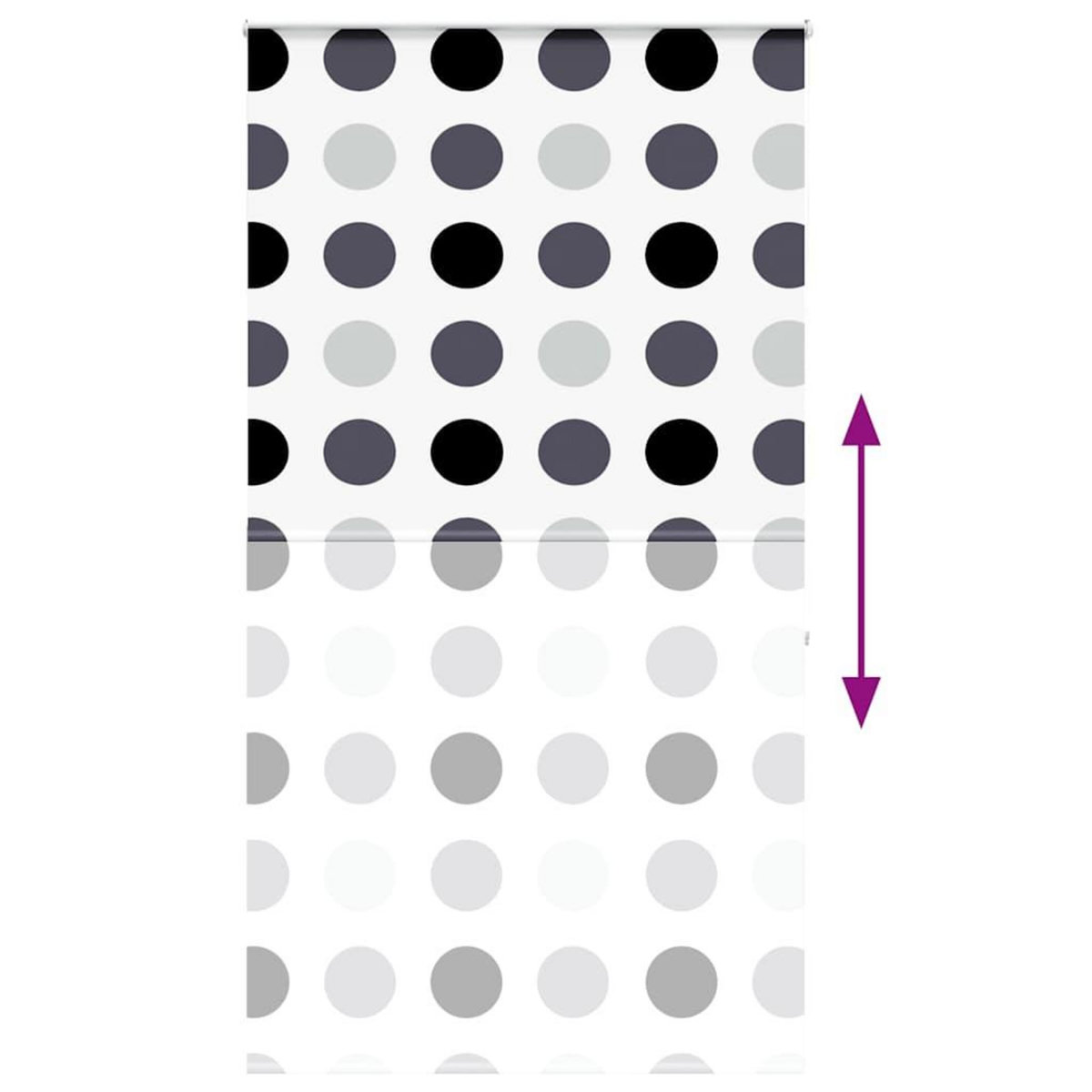 VIDAXL Store enrouleur de douche avec cassette largeur du tissu 136 cm