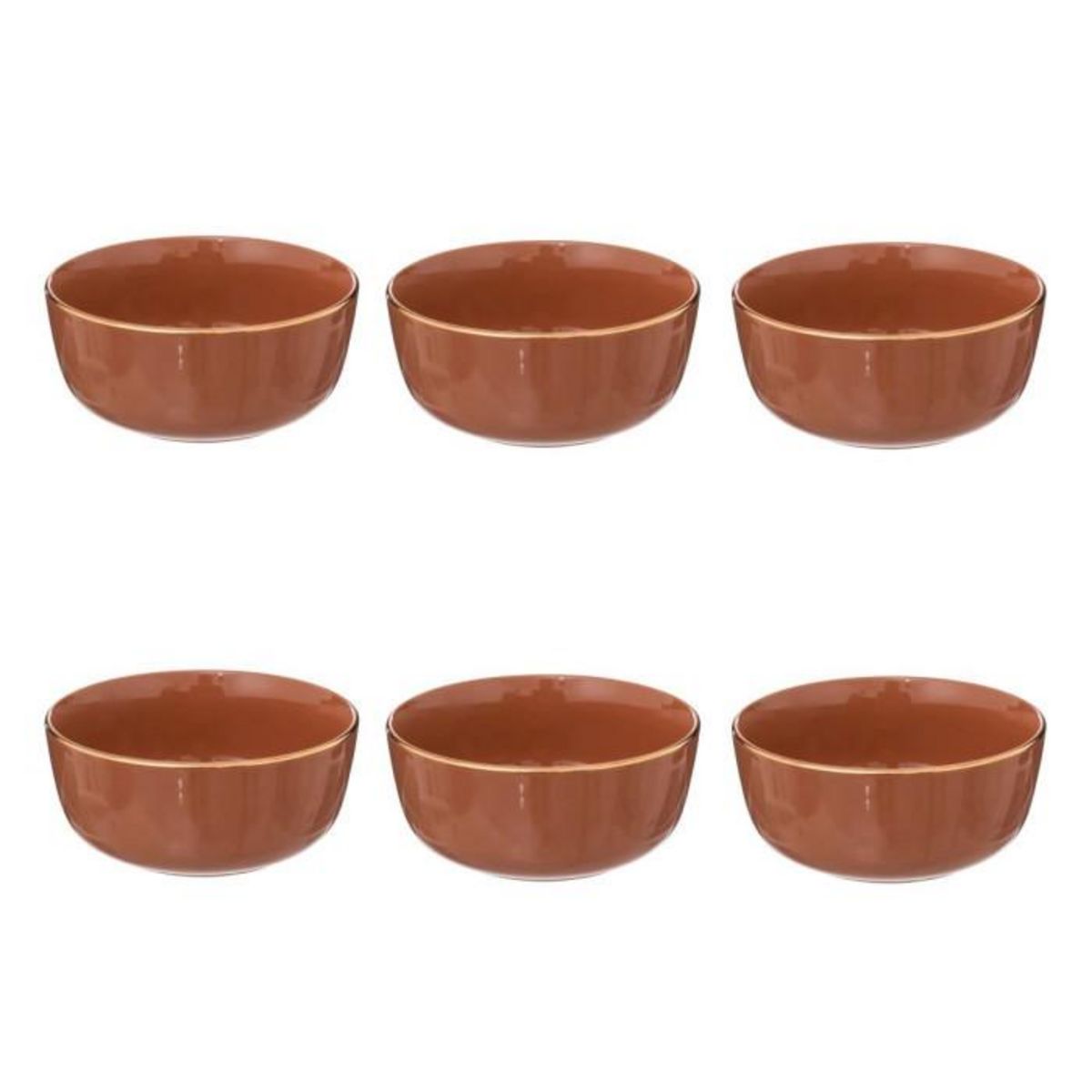 SECRET DE GOURMET Lot de 6 Coupelles  Sublima  15cm Rose