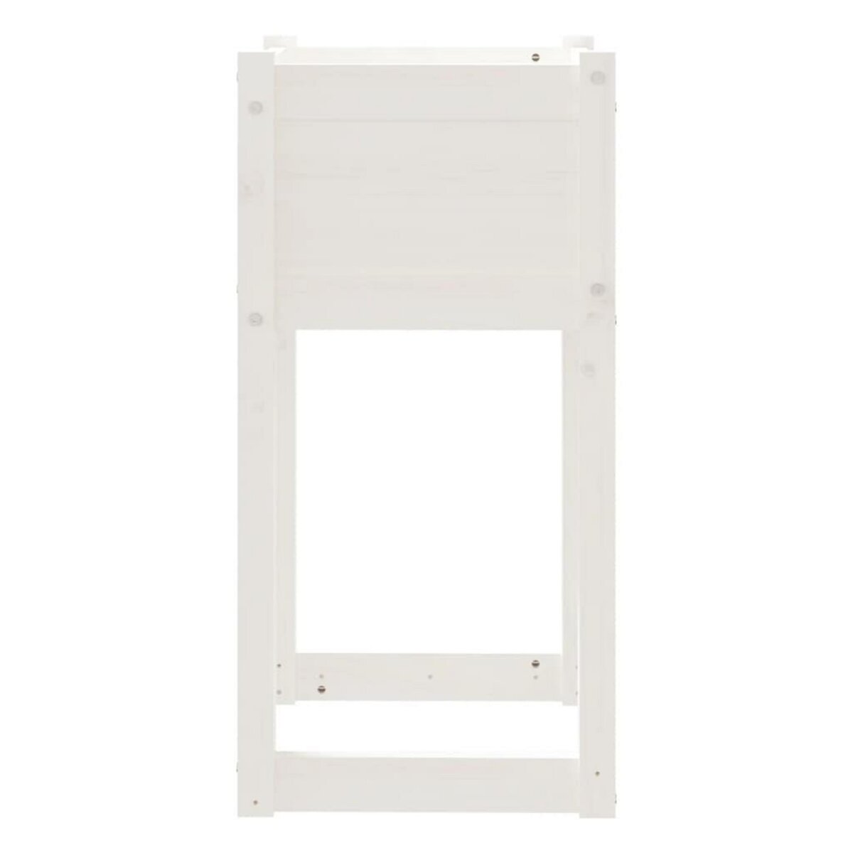 VIDAXL Jardiniere Blanc 40x40x81 cm Bois massif de pin