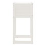 Voir la diapositive 5 : VIDAXL Jardiniere Blanc 40x40x81 cm Bois massif de pin