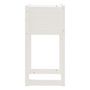 Voir la diapositive 5 : VIDAXL Jardiniere Blanc 40x40x81 cm Bois massif de pin