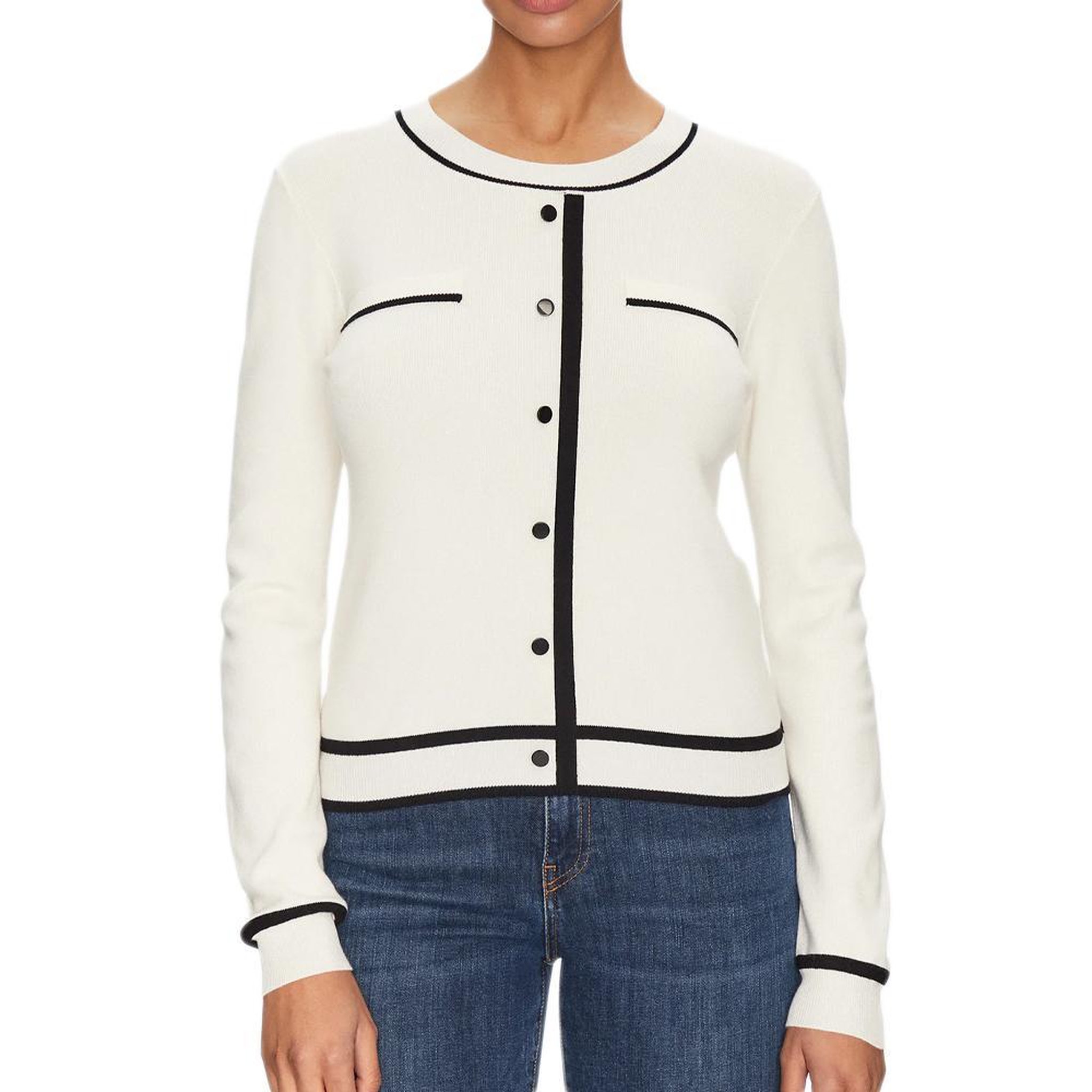 MORGAN Pull écru femme morgan bicolore. Coloris disponibles : Beige