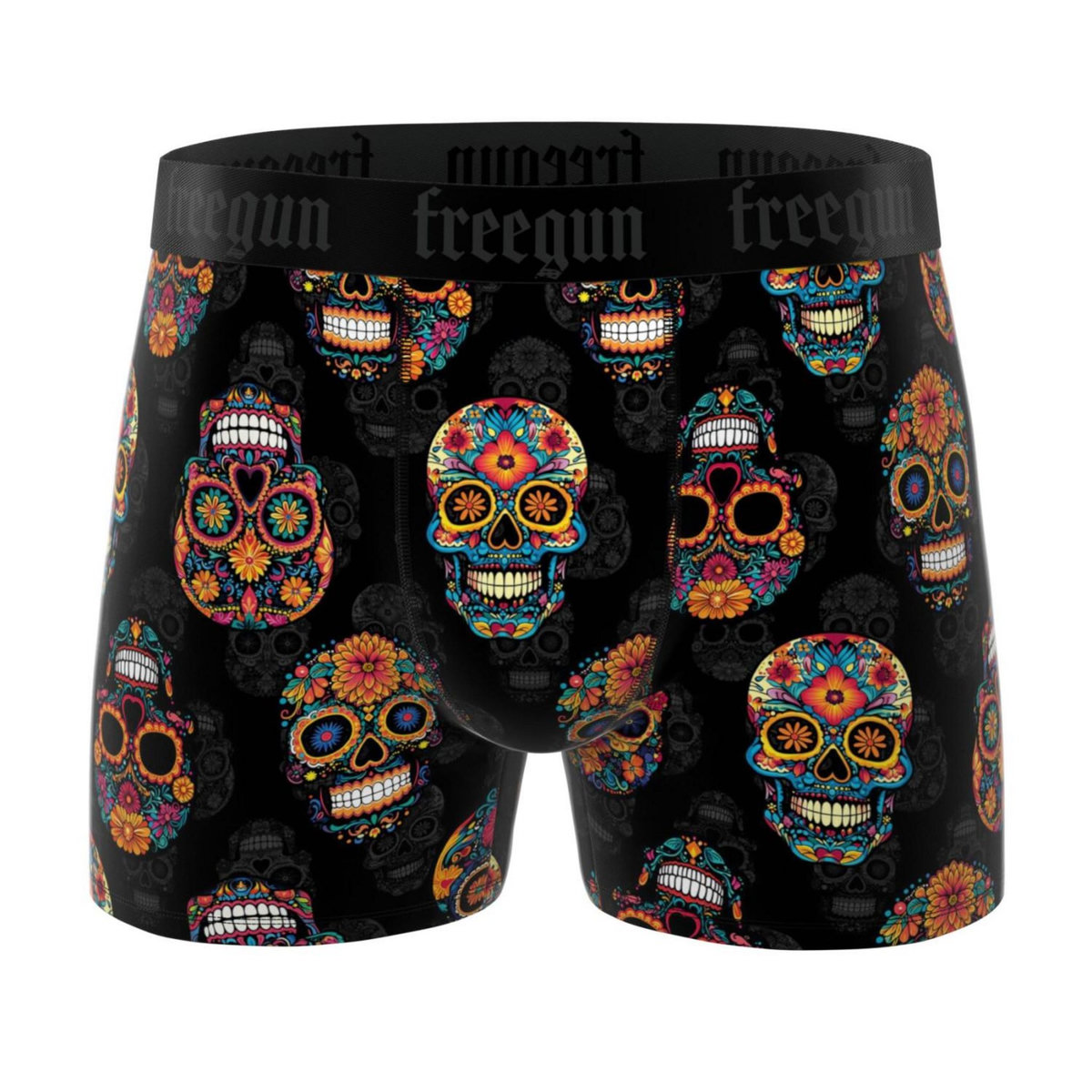 FREEGUN Lot de 4 boxers homme Rock Da Summer