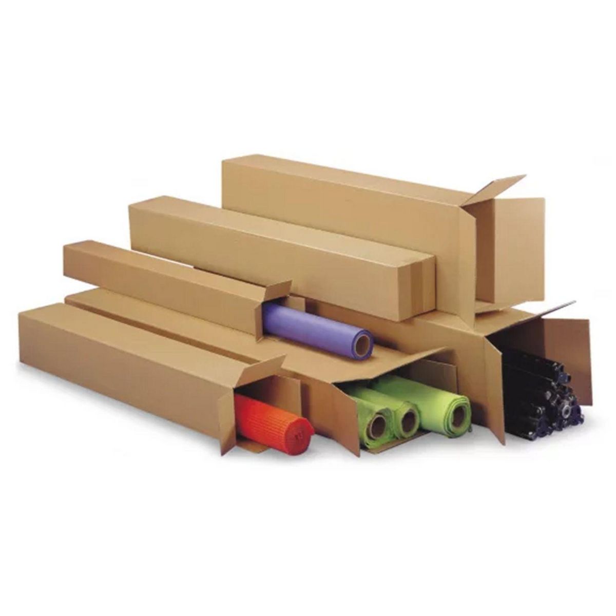 RAJA Carton d'emballage allongé 50 x 10 x 10 cm - Simple cannelure
