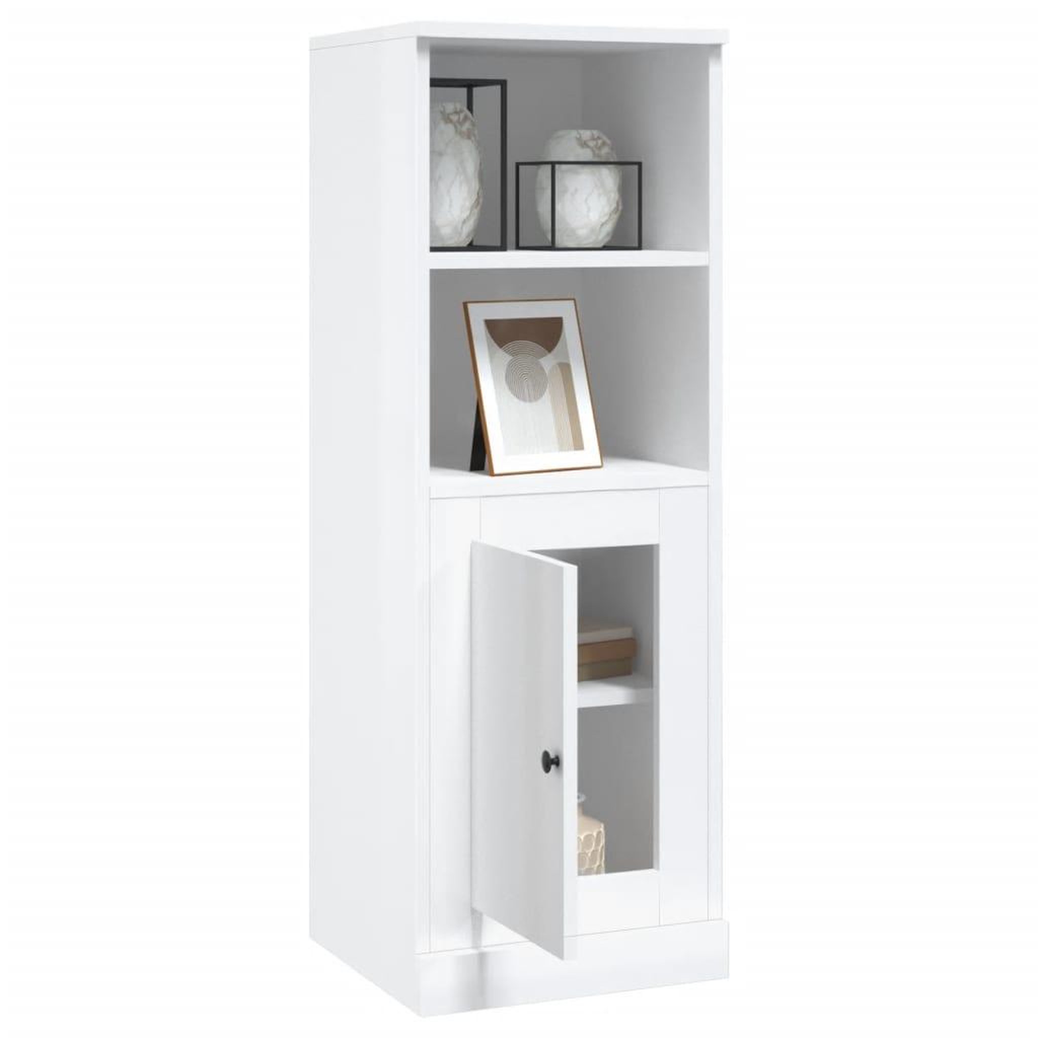 Voir la diapositive 5 : VIDAXL Buffet haut blanc brillant 36x35,5x103,5 cm bois d'ingenierie