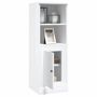 Voir la diapositive 5 : VIDAXL Buffet haut blanc brillant 36x35,5x103,5 cm bois d'ingenierie