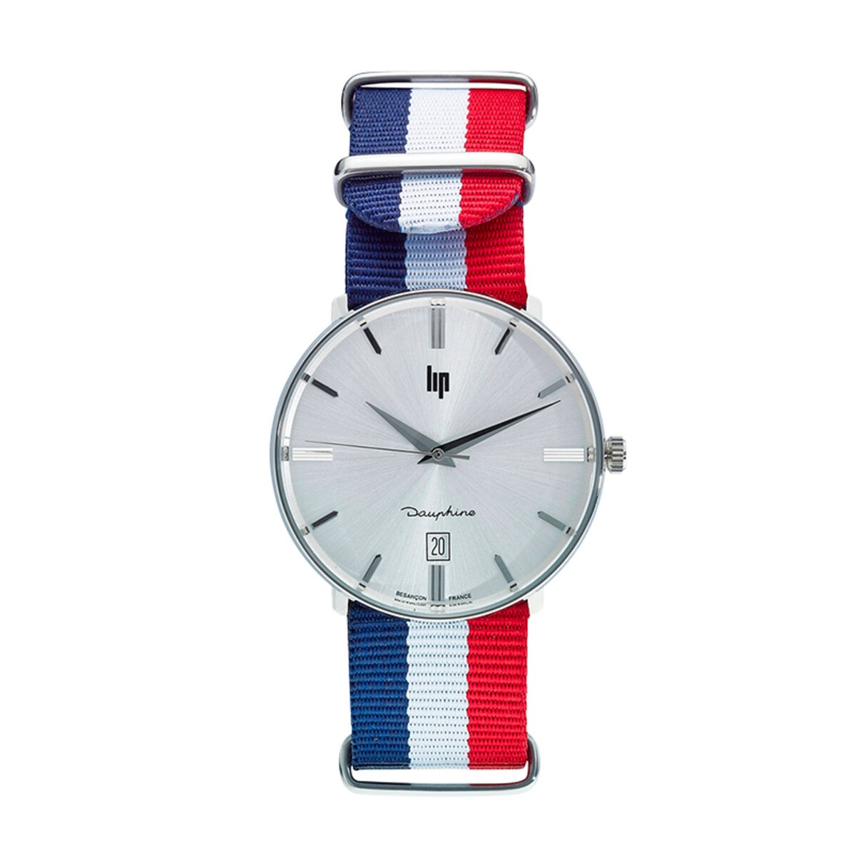 LIP Montre LIP Dauphine 38 mm Tricolore Bleu Blanc Rouge