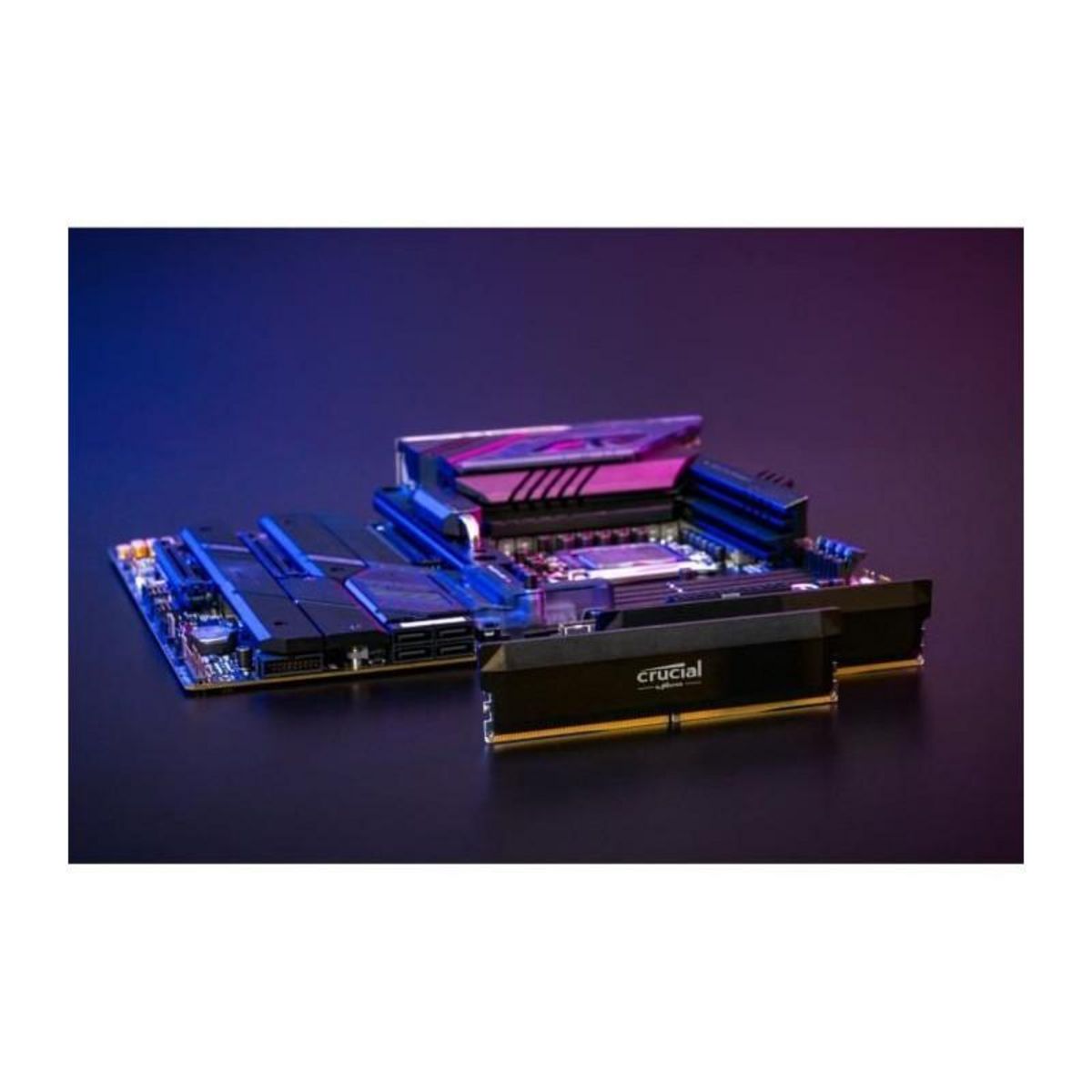 Crucial CRUCIAL Mémoire RAM DDR5 PRO - Overclocking Edition - Kit 64GB (2 x 32GO) - 6000 MT/s - CL40 - UDIMM - Noir