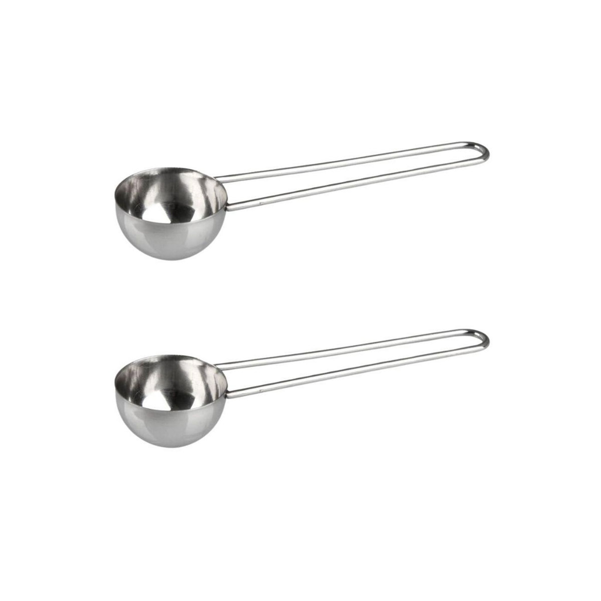 Fackelmann Ensemble de 2 Cuillères doseuse à café inox environ 8gr Fackelmann Petit Déjeuner