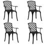 Voir la diapositive 3 : VIDAXL Ensemble de bistro 5 pcs Aluminium coule Noir