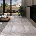 VIDAXL Dalles de plancher PVC autoadhesif 5,21 m² 2 mm gris terre