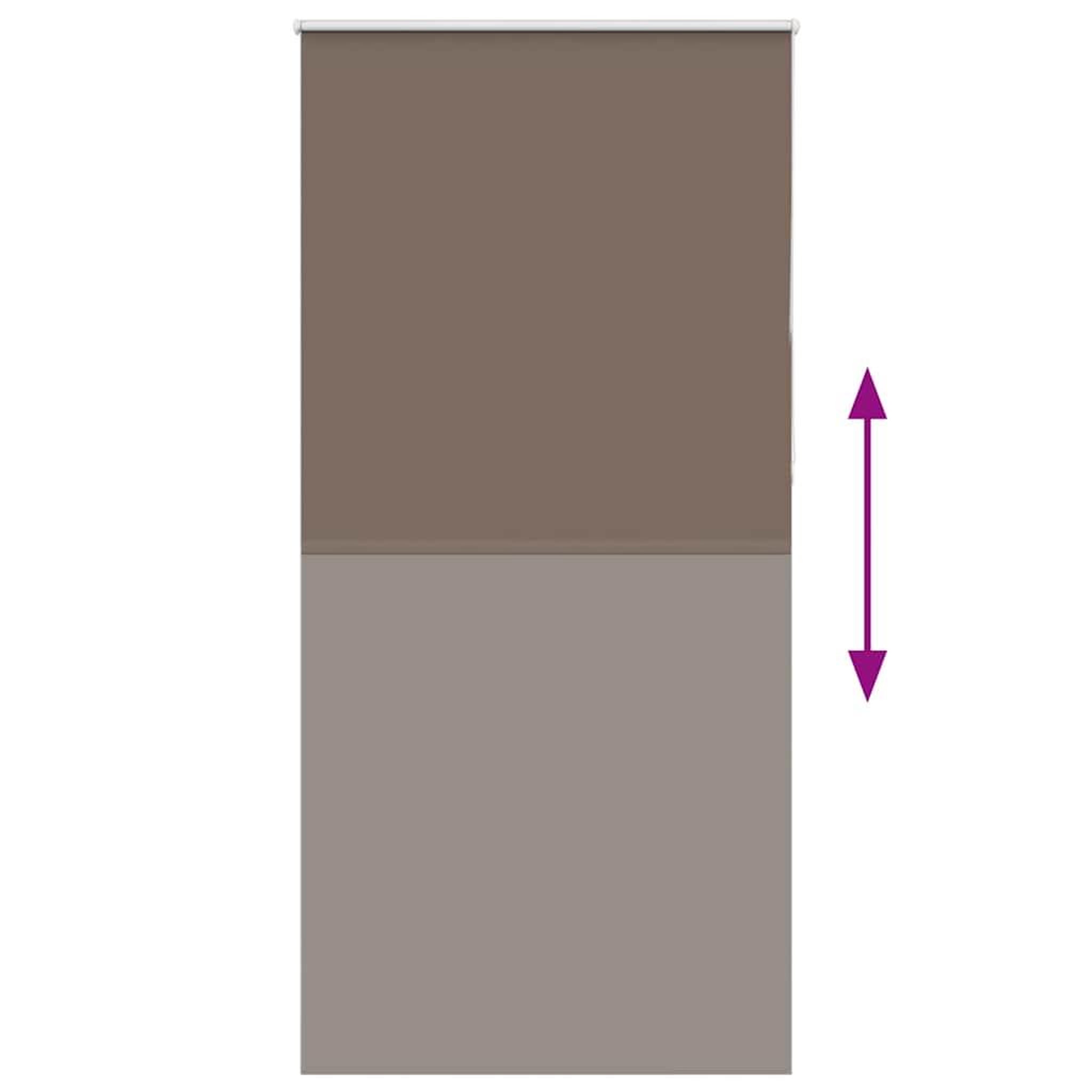 Voir la diapositive 5 : VIDAXL Store enrouleur occultant cafe 110x210cm largeur du tissu